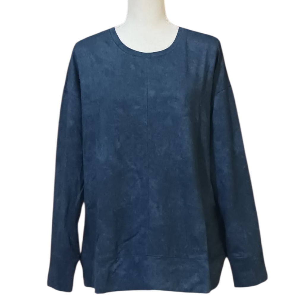32° Degrees Heat Soft Crewneck Pullover Long Sleeves Teal Women's M NWT